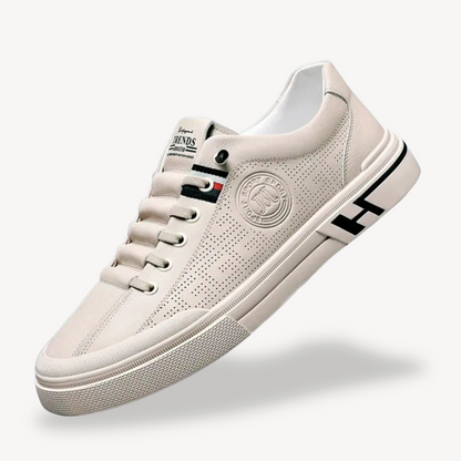Elarova | Atmungsaktive Slip-On-Sneakers aus Leder für Herren
