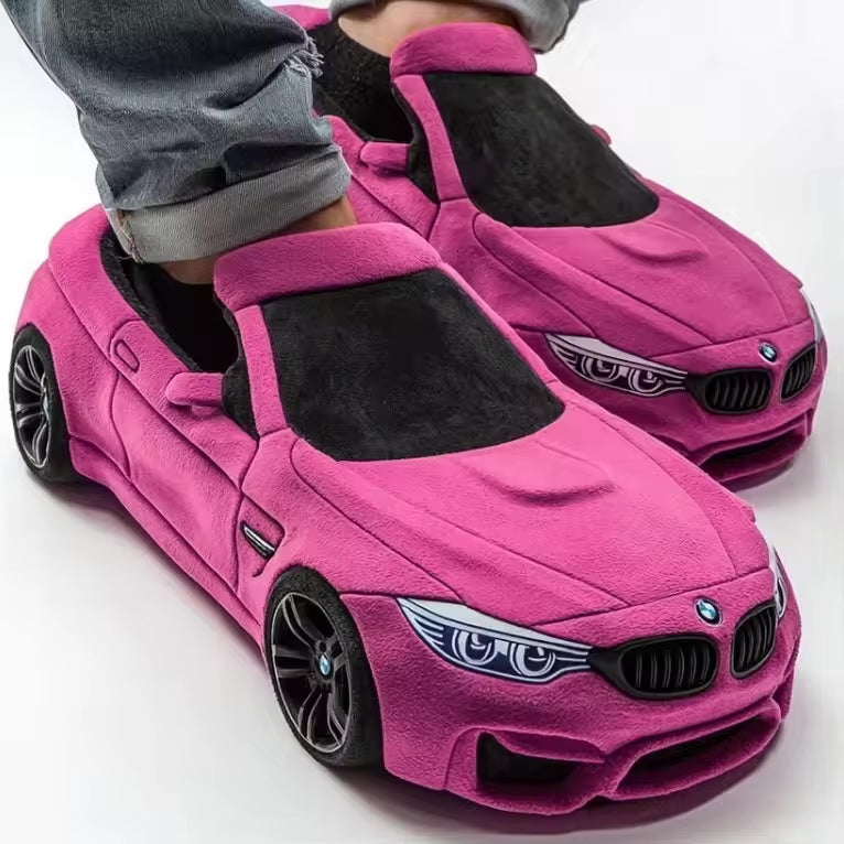 Elarova | Auto Inspiriert Gestaltung Pantoffeln mit Rutschfester Sohle für Maximalen Komfort