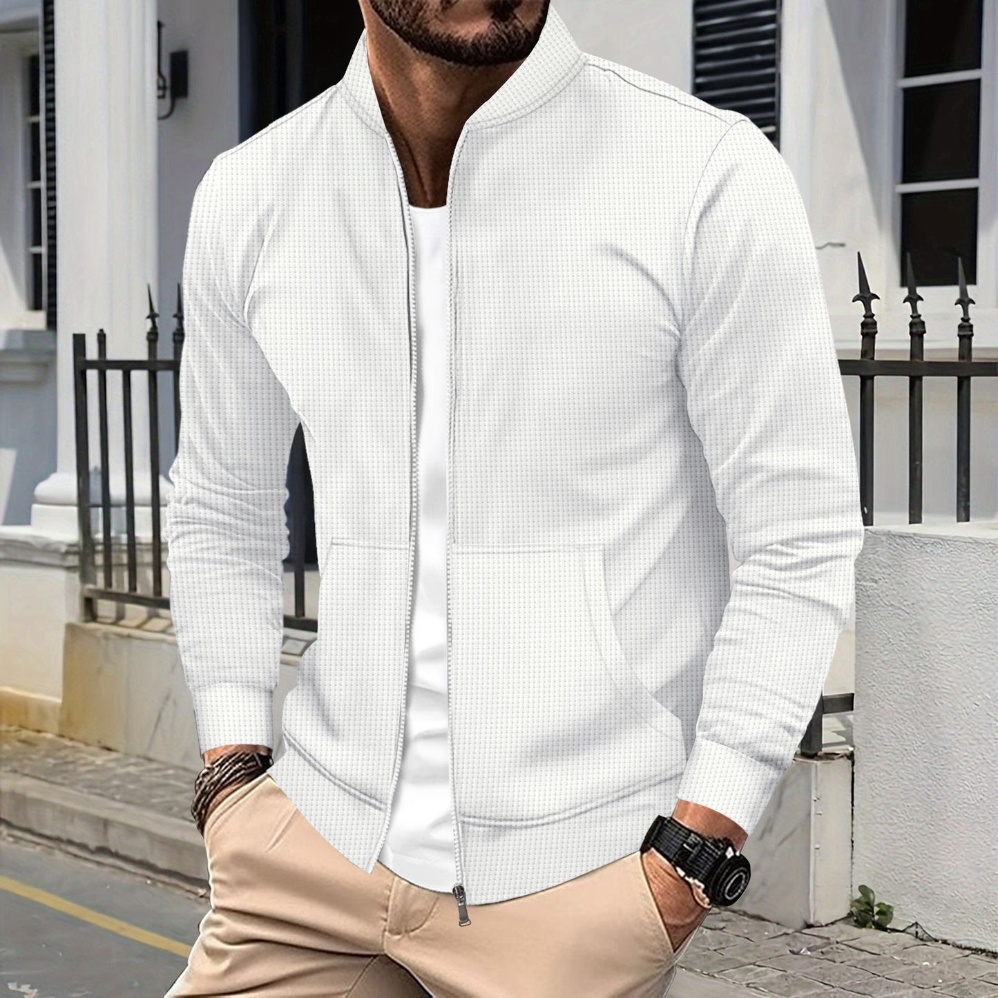 Elarova | Baseballjacke für Herren von Cliff mit Reißverschluss