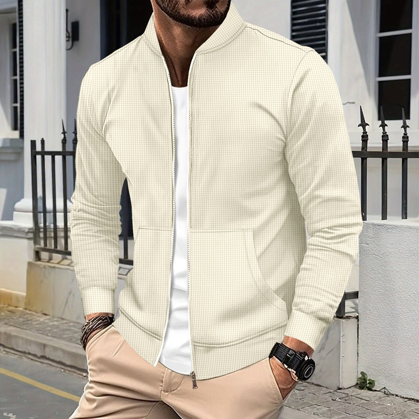 Elarova | Baseballjacke für Herren von Cliff mit Reißverschluss