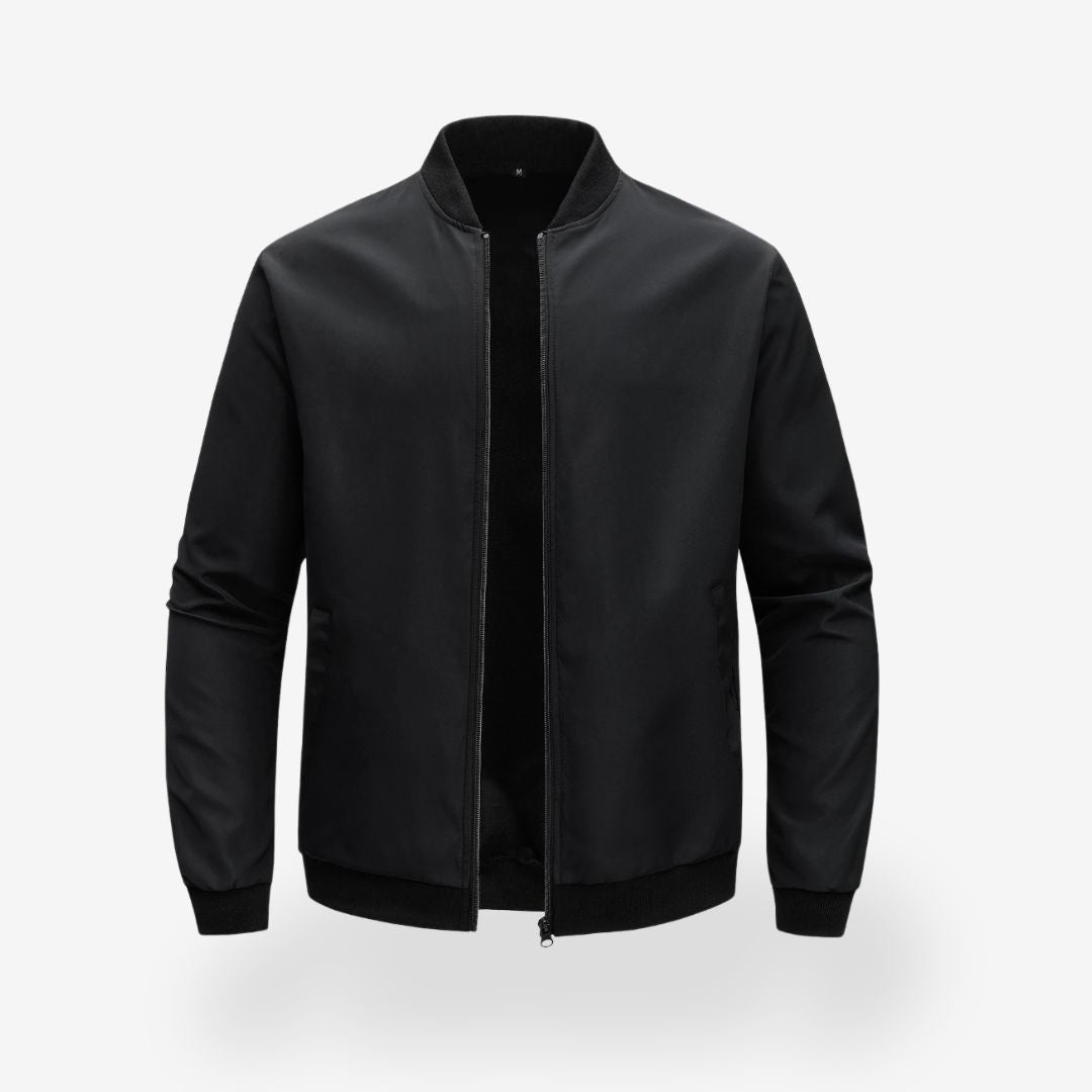 Elarova | Baseballjacke mit geripptem Kragen für Herren