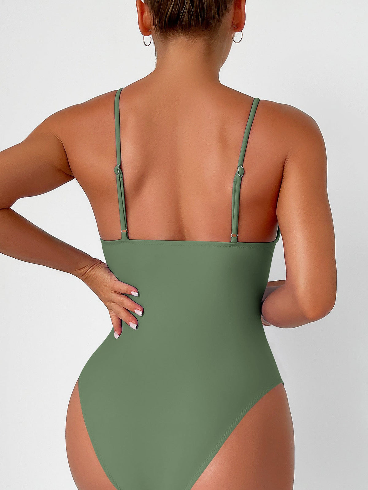 Elarova | Bauchkontrolle Haken Design Bedrucktes Tankini Set