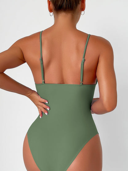 Elarova | Bauchkontrolle Haken Design Bedrucktes Tankini Set
