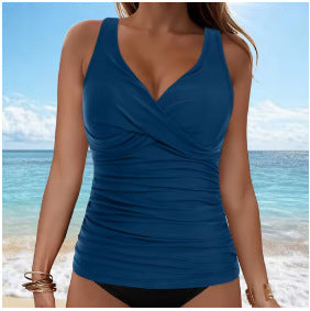 Elarova | Bauchkontrolle Haken Design Bedrucktes Tankini Set