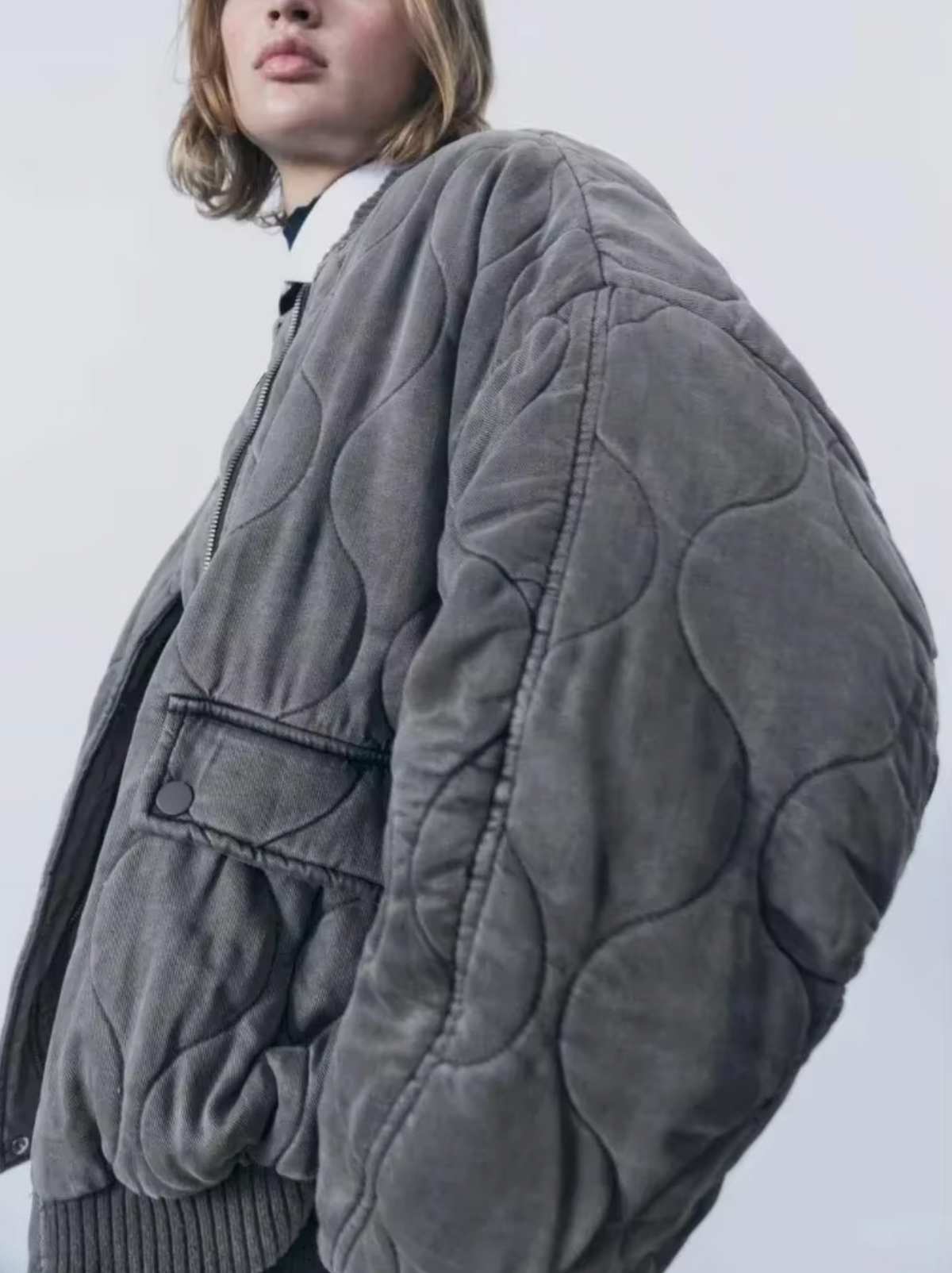 Elarova | Baumwolljacke mit Rundhalsausschnitt