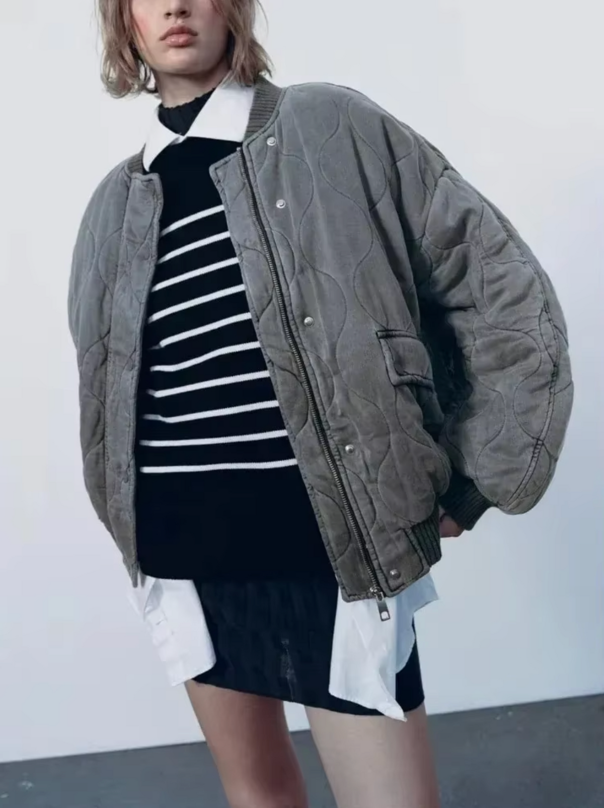 Elarova | Baumwolljacke mit Rundhalsausschnitt
