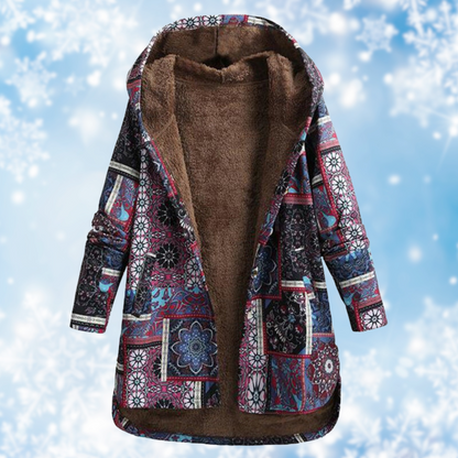 Elarova | Bedruckte Jacke mit Kapuze