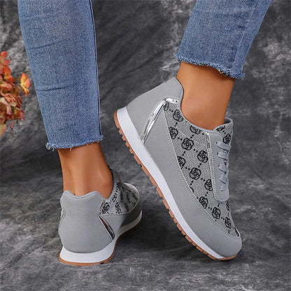Elarova | Bequeme Flache Schuhe mit Blumenduschen
