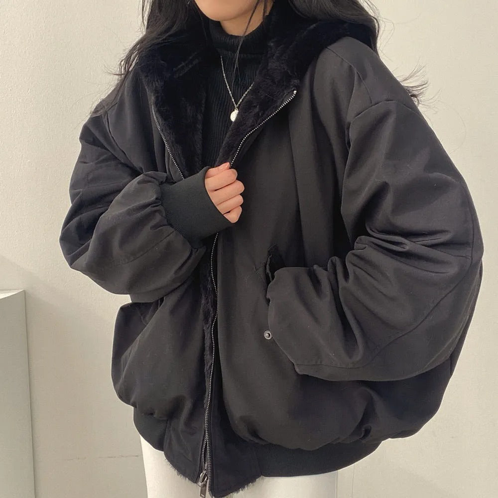 Elarova | Bequeme doppellagige Winterjacke im koreanischen Stil