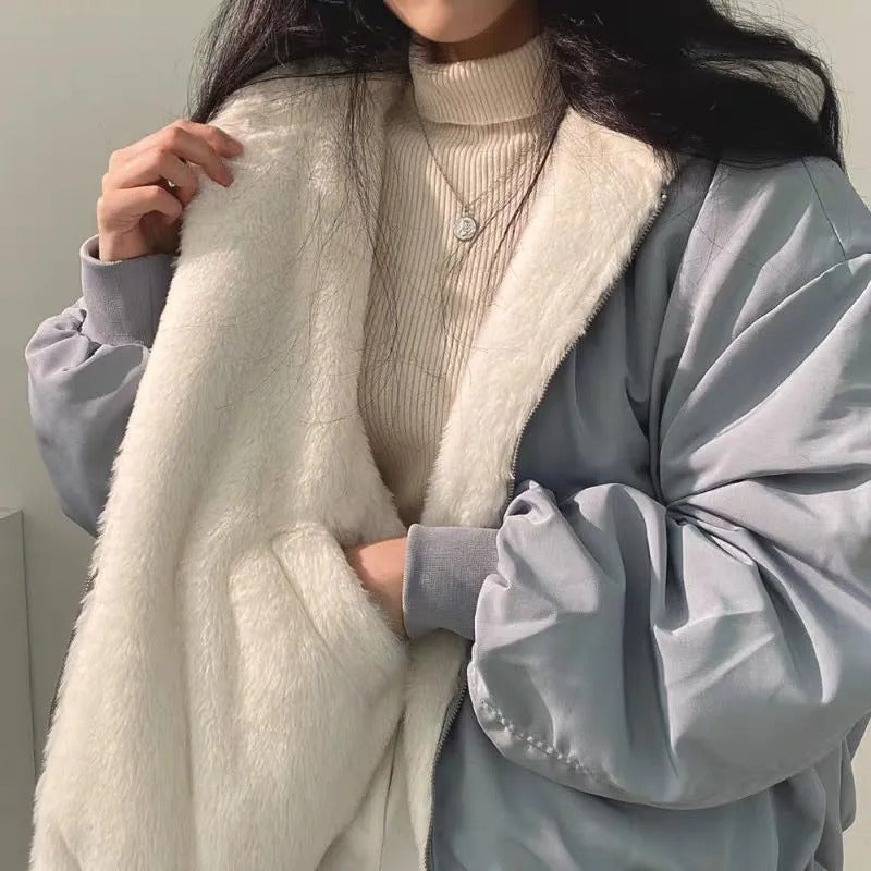 Elarova | Bequeme doppellagige Winterjacke im koreanischen Stil