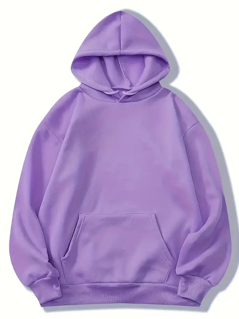 Elarova | Bequemer Einfarbiger Damen Hoodie mit Kapuze