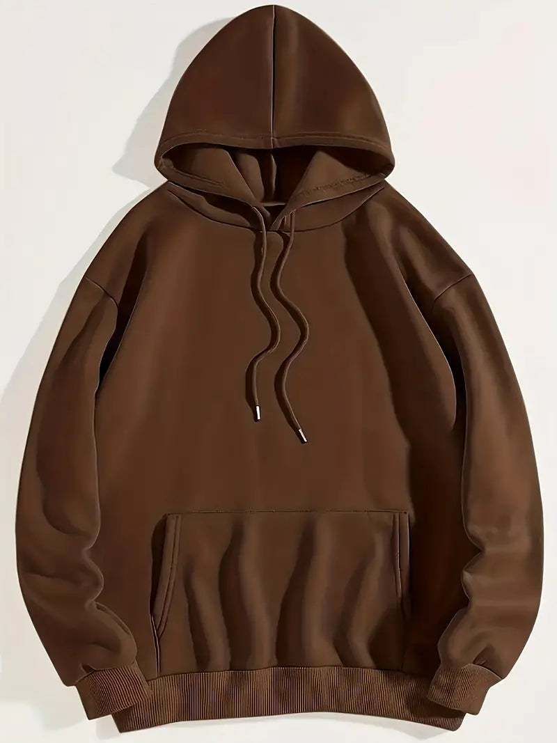 Elarova | Bequemer Einfarbiger Damen Hoodie mit Kapuze