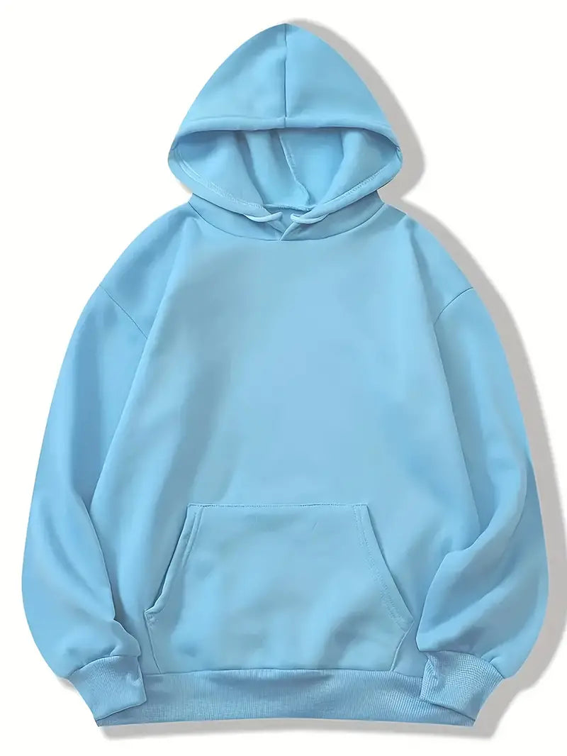 Elarova | Bequemer Einfarbiger Damen Hoodie mit Kapuze