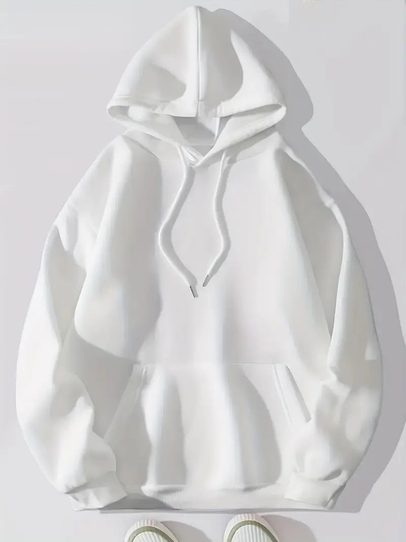 Elarova | Bequemer Einfarbiger Damen Hoodie mit Kapuze