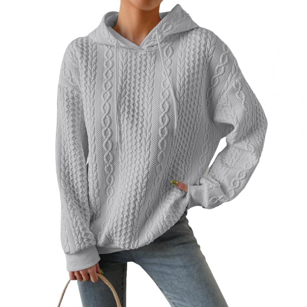 Elarova | Bequemer Oversized Woven Hoodie mit Kapuze