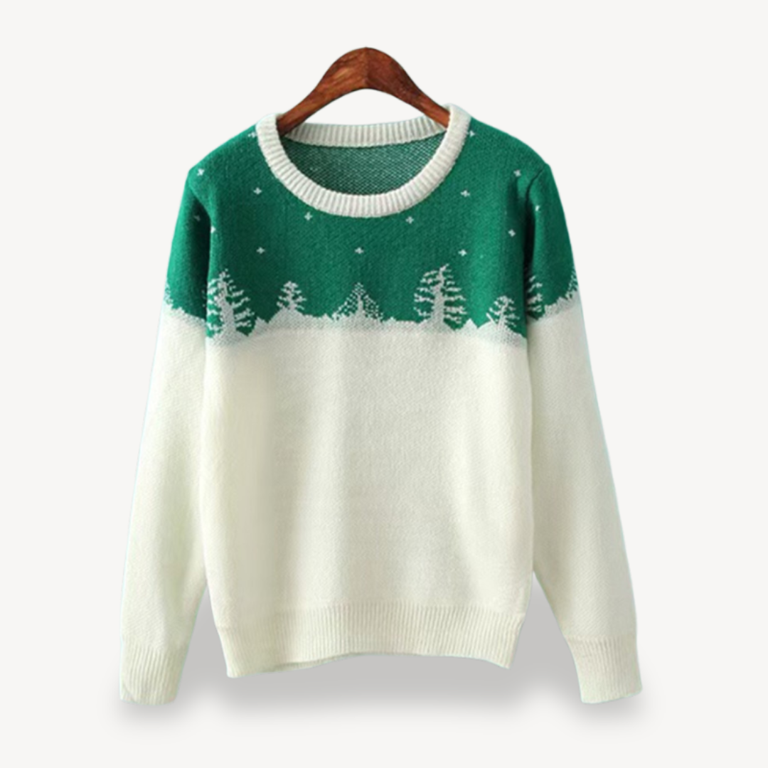 Elarova | Bestickter Blumenpullover für Damen