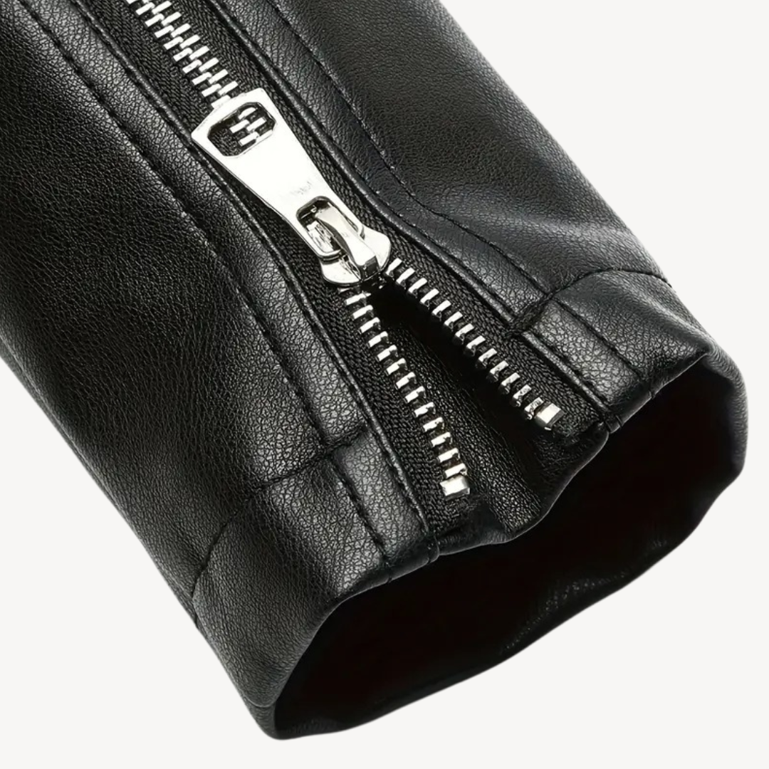 Elarova | Bikerjacke aus Kunstleder für Damen