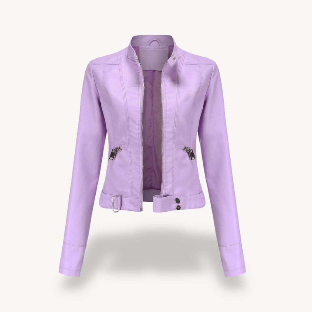 Elarova | Bikerjacke aus Kunstleder für Damen