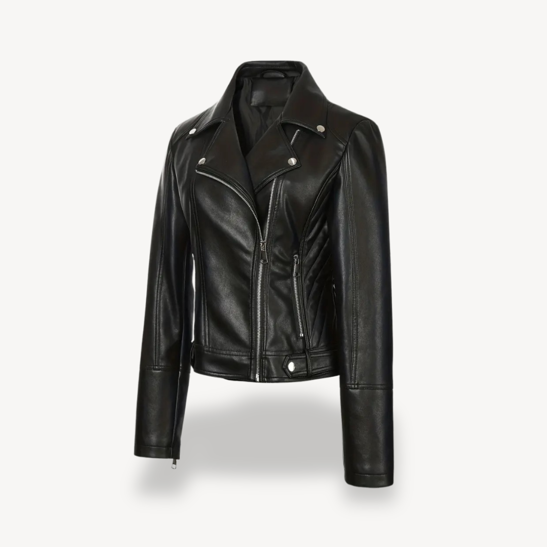 Elarova | Bikerjacke aus Kunstleder für Damen