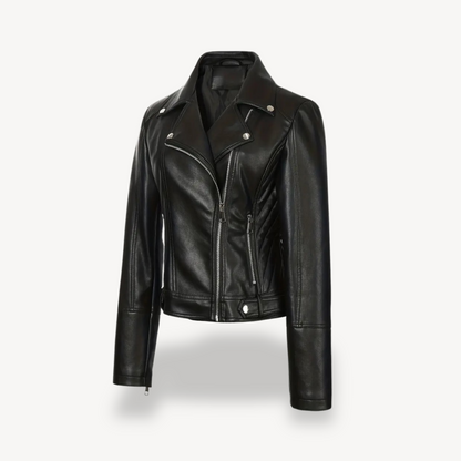 Elarova | Bikerjacke aus Kunstleder für Damen