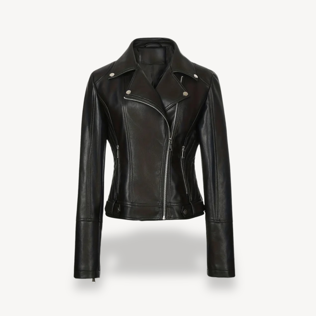 Elarova | Bikerjacke aus Kunstleder für Damen