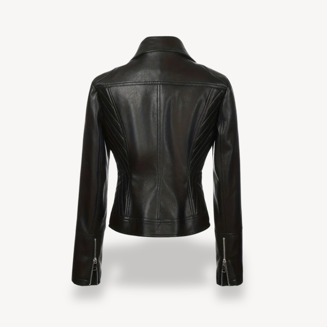 Elarova | Bikerjacke aus Kunstleder für Damen