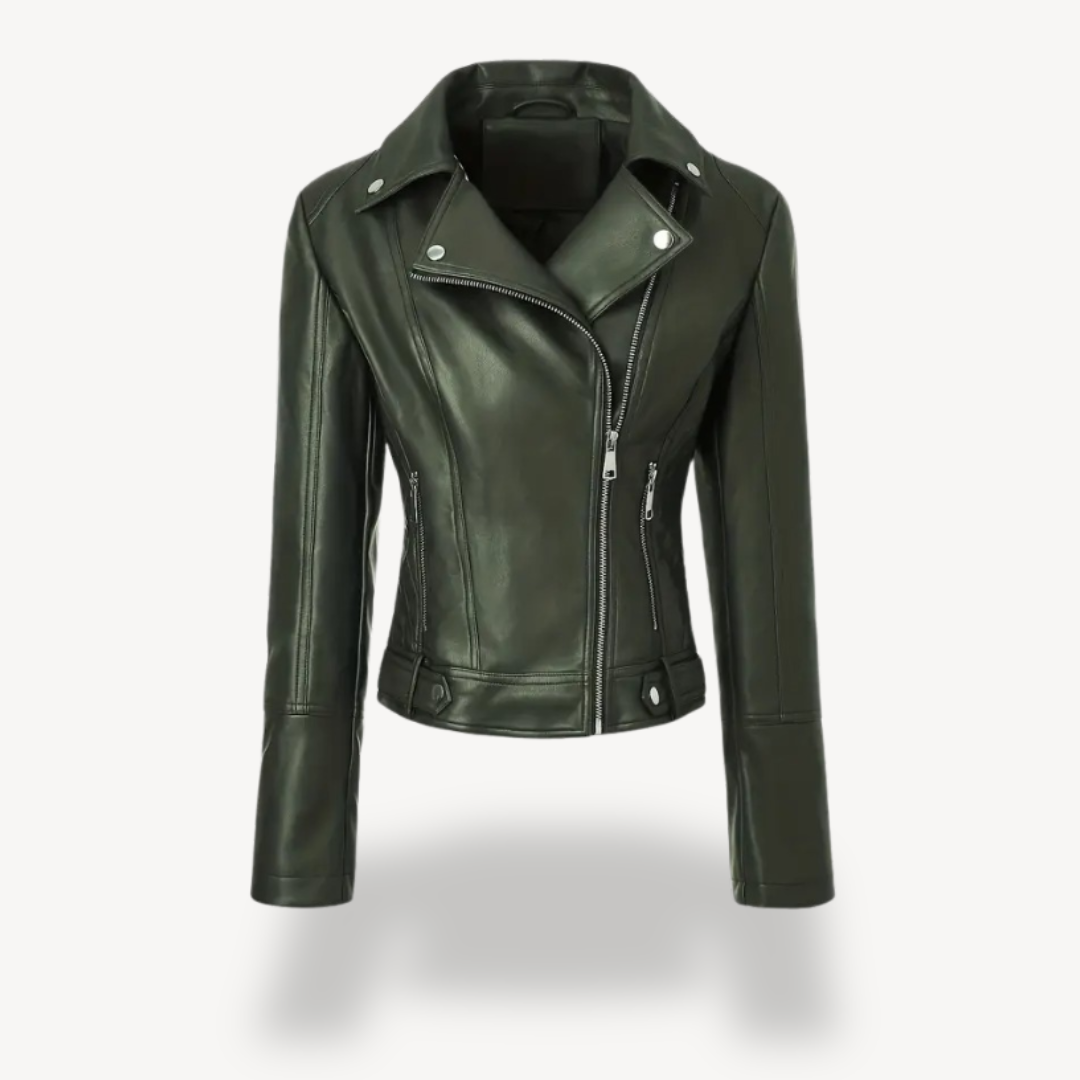 Elarova | Bikerjacke aus Kunstleder für Damen