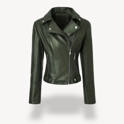 Elarova | Bikerjacke aus Kunstleder für Damen