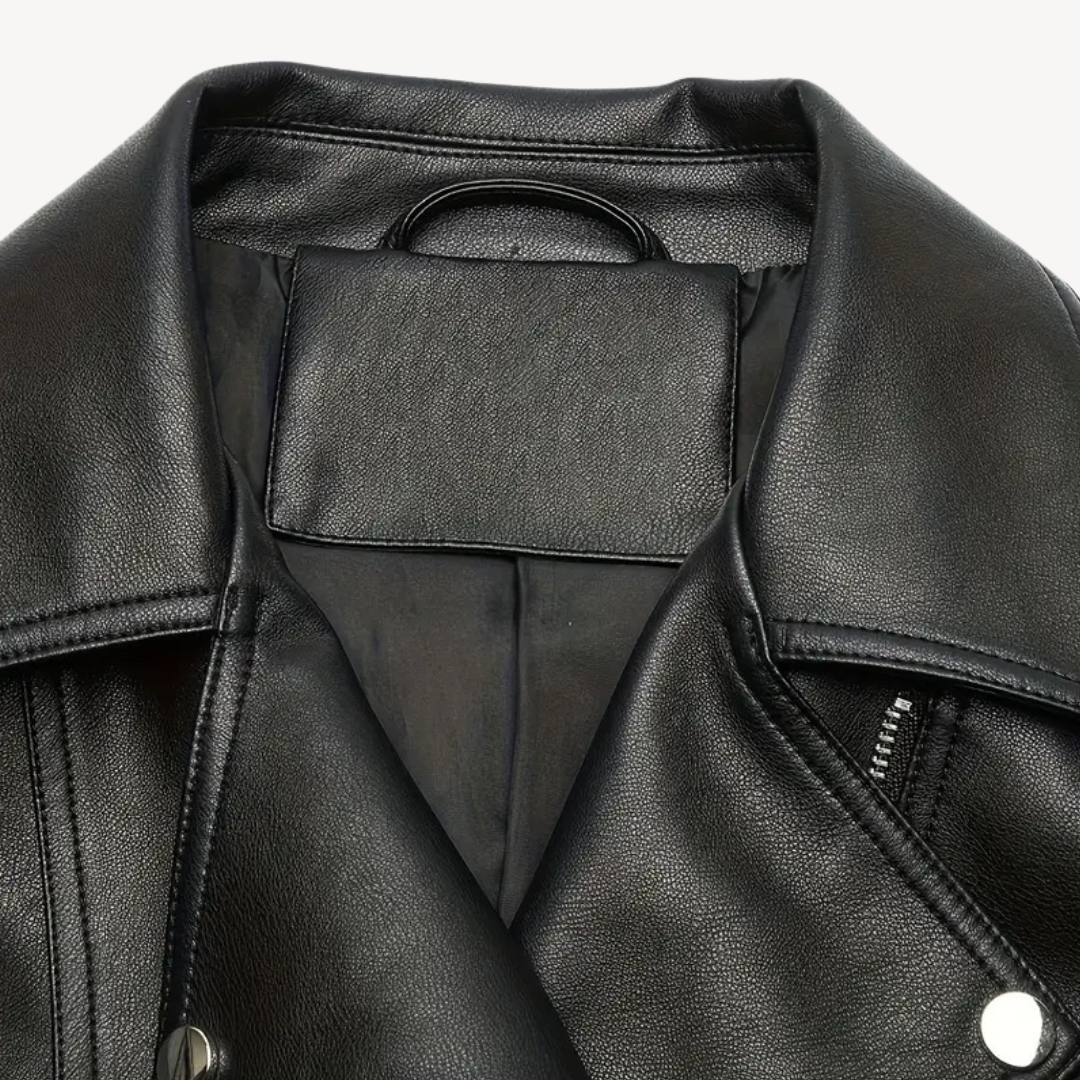 Elarova | Bikerjacke aus Kunstleder für Damen