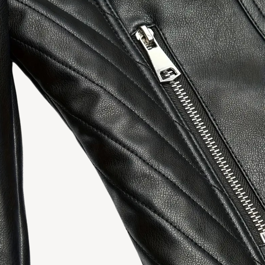 Elarova | Bikerjacke aus Kunstleder für Damen