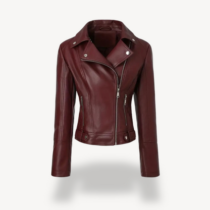 Elarova | Bikerjacke aus Kunstleder für Damen