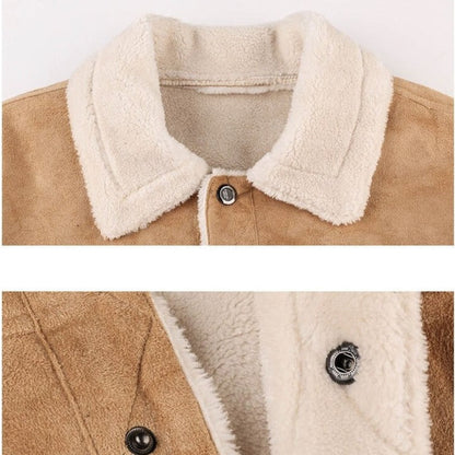 Elarova | Bikerjacke aus Wildleder mit Lambswool-Futter für Herren