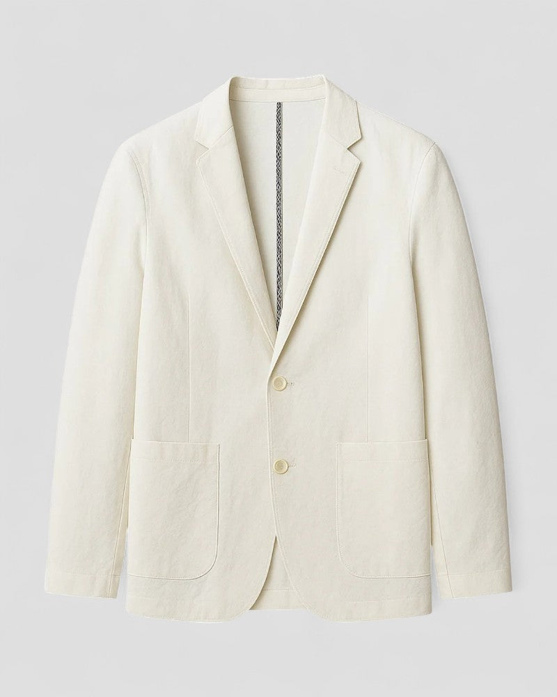 Elarova | Blazer aus Leinenmischung im Smart Casual Tailored Fit für Herren