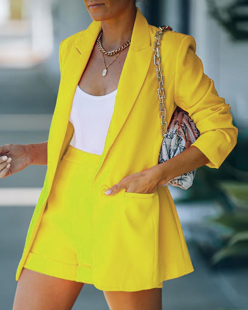 Elarova | Blazer und Shorts Set für Damen
