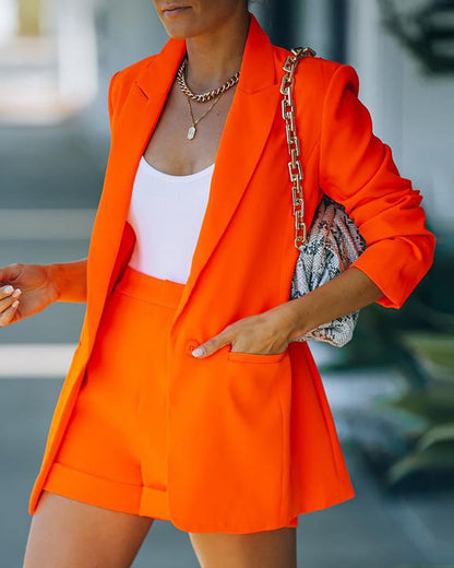 Elarova | Blazer und Shorts Set für Damen