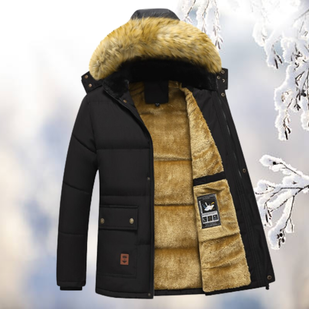 Elarova | Bleiben Sie warm und stilvoll mit dem winddichten Parkas mit Fellkapuze