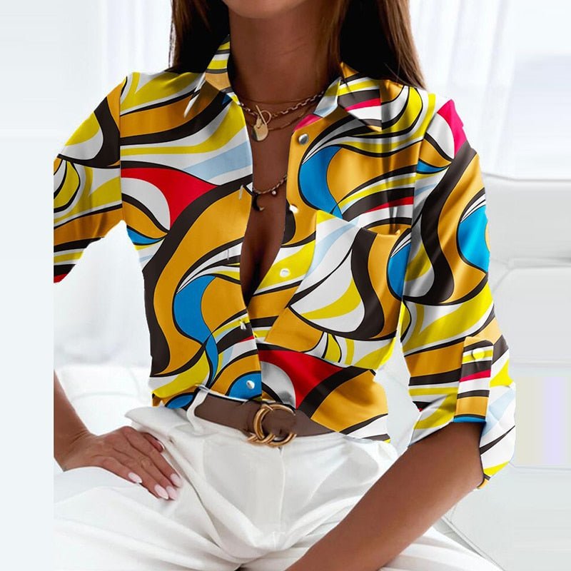 Elarova | Bluse mit Umlegekragen