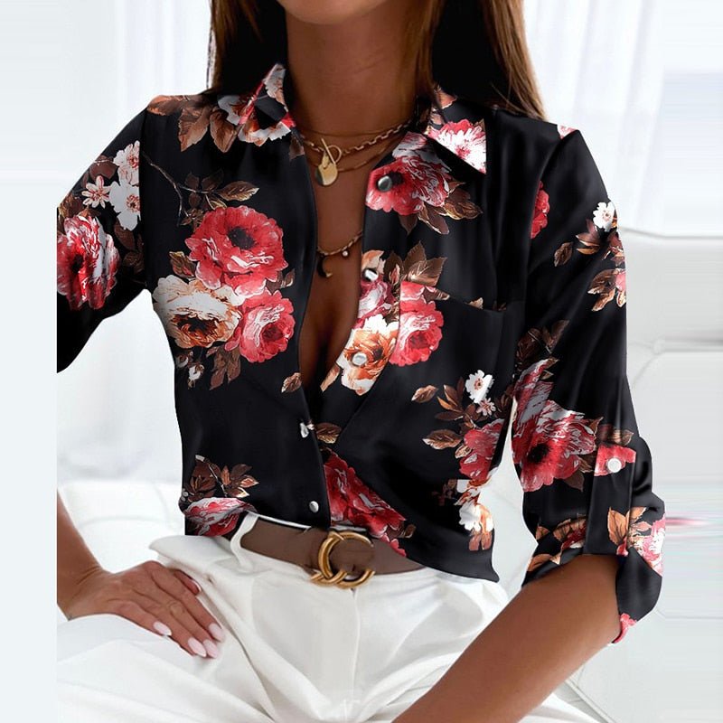Elarova | Bluse mit Umlegekragen