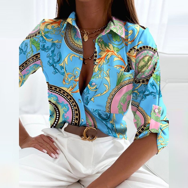 Elarova | Bluse mit Umlegekragen