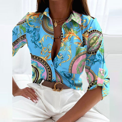 Elarova | Bluse mit Umlegekragen