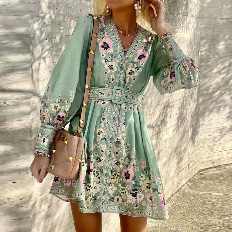 Elarova Boho Kleid mit lockerem Muster