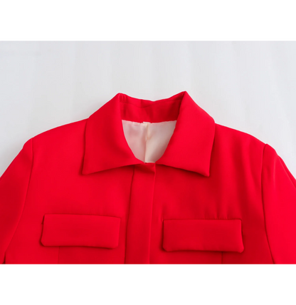Elarova | Bomberjack Damen Kurzjacke mit Vier Fronttaschen und Minimalistischem Design