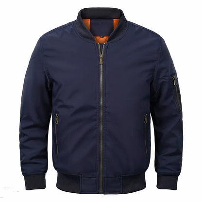 Elarova | Bomberjacke – Polyestermischung, gerippt, gefüttert und winddicht