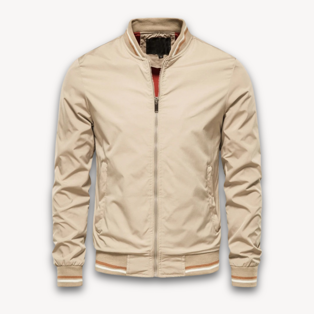 Elarova | Bomberjacke für Herren – Leichter Polyester-Reißverschlussmantel, lässiger Windbreaker