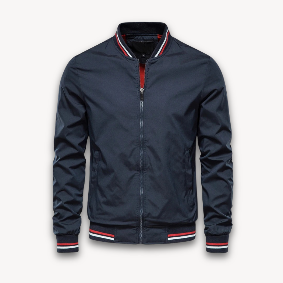 Elarova | Bomberjacke für Herren – Leichter Polyester-Reißverschlussmantel, lässiger Windbreaker