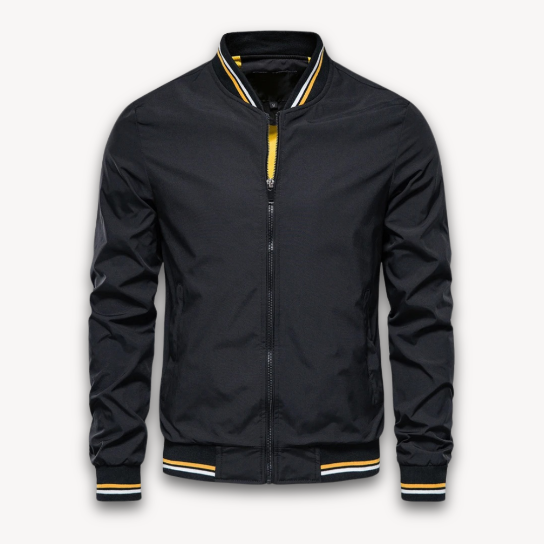 Elarova | Bomberjacke für Herren – Leichter Polyester-Reißverschlussmantel, lässiger Windbreaker