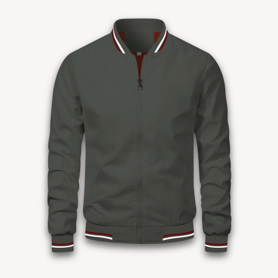 Elarova | Bomberjacke für Herren – Leichter Polyester-Reißverschlussmantel, lässiger Windbreaker