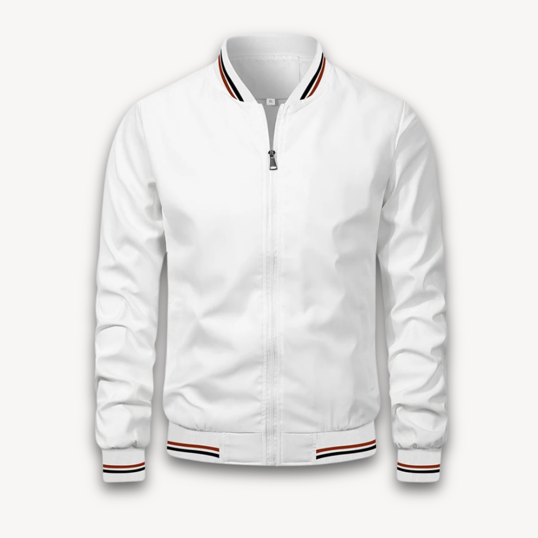 Elarova | Bomberjacke für Herren – Leichter Polyester-Reißverschlussmantel, lässiger Windbreaker