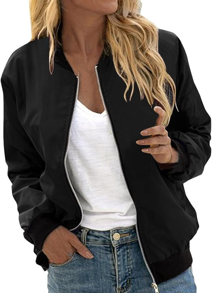 Elarova | Bomberjacke mit Blumenmuster für Damen