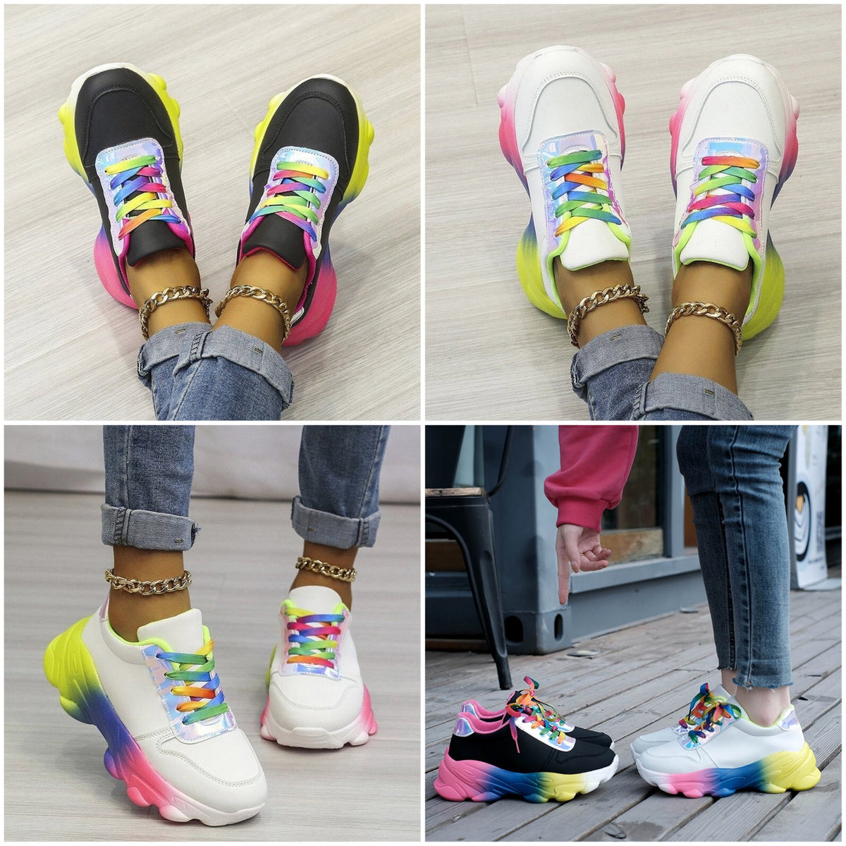 Elarova | Bunte StreetStyleSneaker
